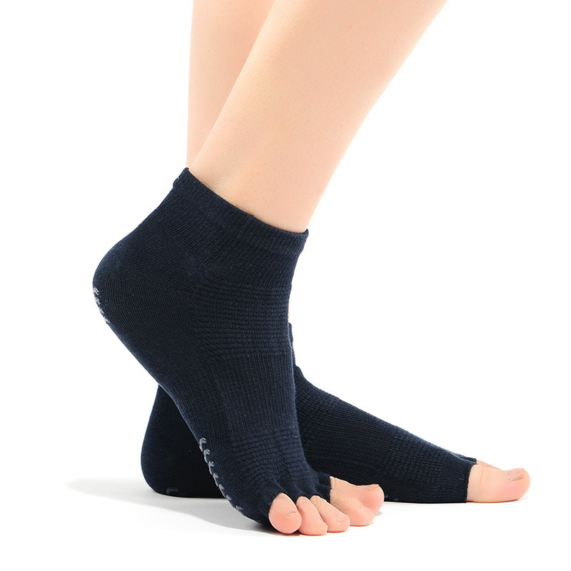 MEIKAN The Spring And Summer Thin Mesh Half Finger Slip Yoga Socks Yoga Socks Cotton Floor